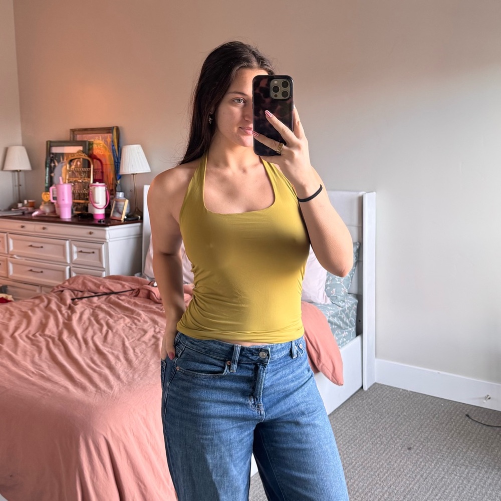 Stretchy Halter Neck Women's Top